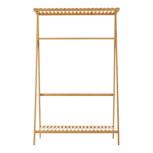 Stand Appendiabiti Horten in Bambù 140 x 90 x 45 cm Naturale [en.casa]