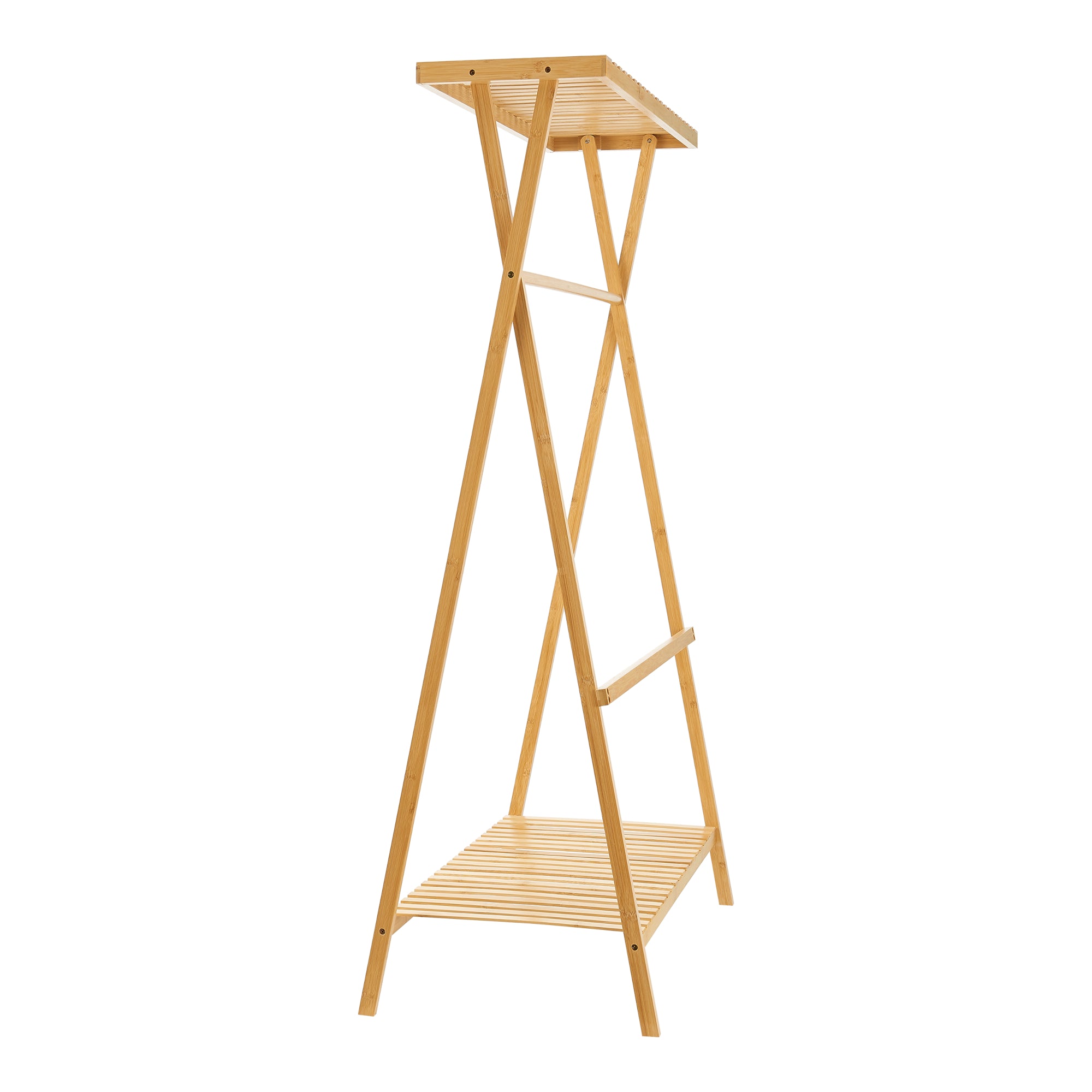 Stand Appendiabiti Horten in Bambù 140 x 90 x 45 cm Naturale [en.casa]