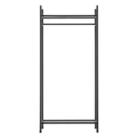 Organizzatore Guardaroba, Scaffalatura con Asta Appendiabiti e 2 Ripiani, Cabina Armadio Senza Ante (AxLaxP) 130 x 60 x