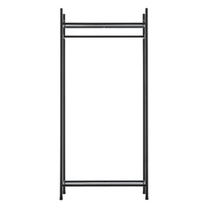 Organizzatore Guardaroba, Scaffalatura con Asta Appendiabiti e 2 Ripiani, Cabina Armadio Senza Ante (AxLaxP) 130 x 60 x