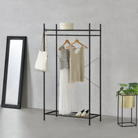 Organizzatore Guardaroba, Scaffalatura con Asta Appendiabiti e 2 Ripiani, Cabina Armadio Senza Ante (AxLaxP) 150 x 80 x