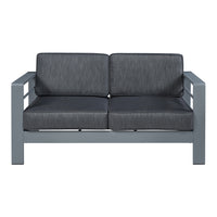 Divano da Esterno Avise Sofà Outdoor 144x70x62 cm Antracite/Grigio casa.pro
