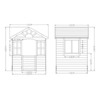 Casetta Giocattolo Lulä da Esterno in Legno di Abete 130x115x101 cm casa.pro