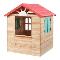 Casetta Giocattolo Lulä da Esterno in Legno di Abete 130x115x101 cm casa.pro