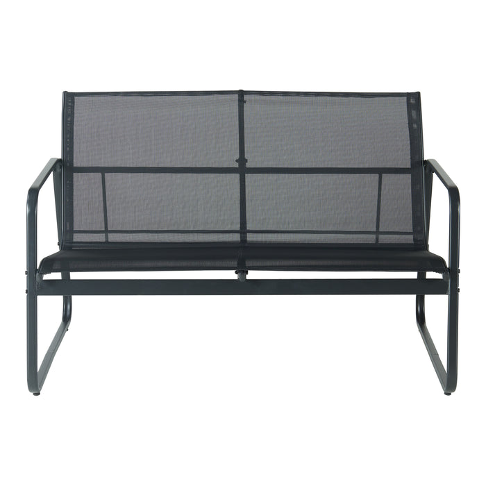 Set Salottino Anzi per Uso Esterno - Nero casa.pro