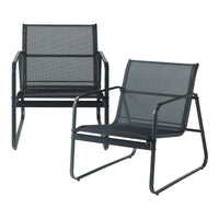 Set Salottino Anzi per Uso Esterno - Nero casa.pro