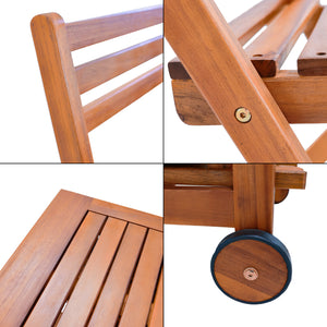 Set da Pranzo per Esterno Acerenza in Legno di Acacia Certificato FSC [en.casa]