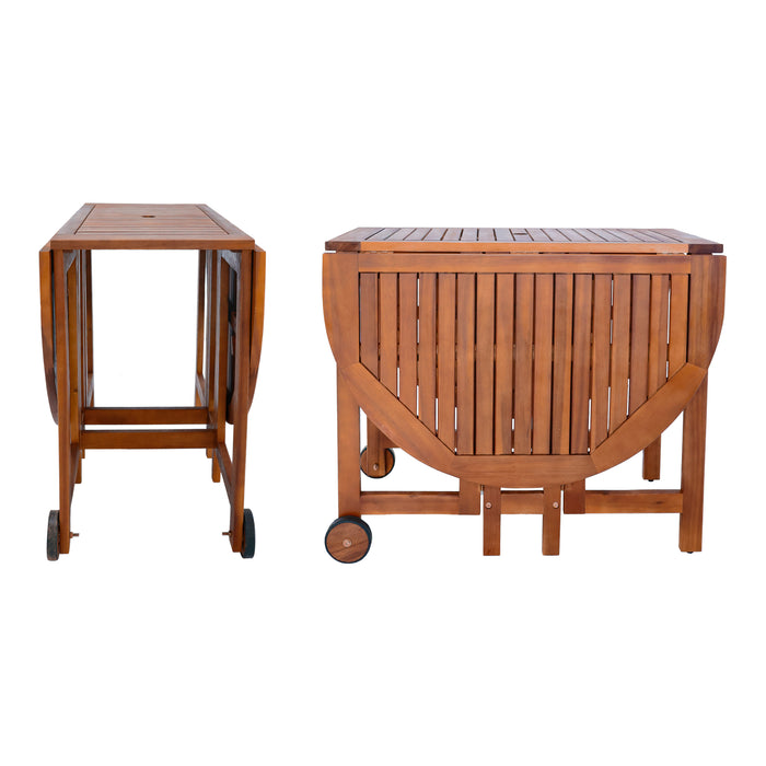 Set da Pranzo per Esterno Acerenza in Legno di Acacia Certificato FSC [en.casa]