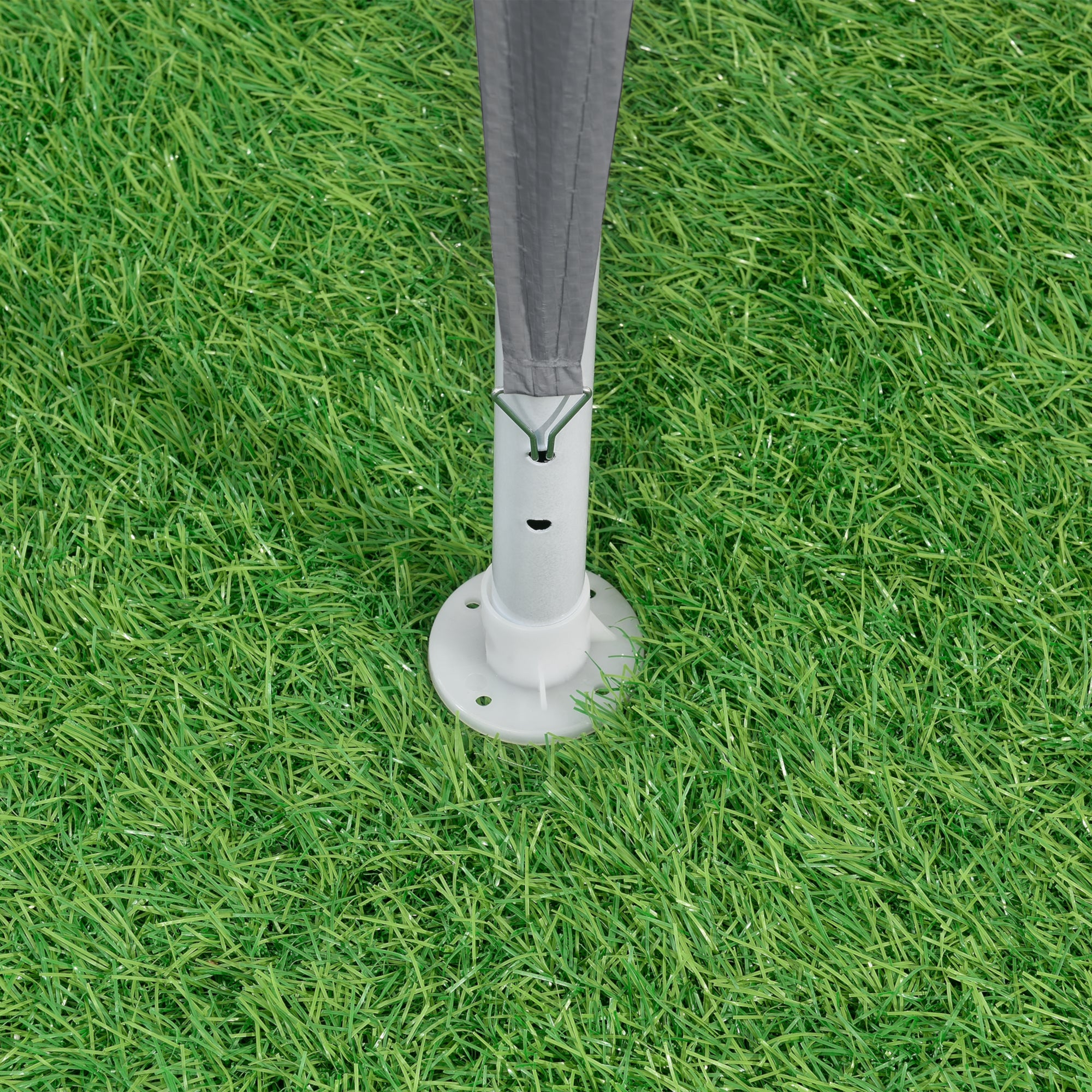 Gazebo per Eventi Wedau con Copertura Impermeabile 300x300x255 cm Grigio Scuro casa.pro