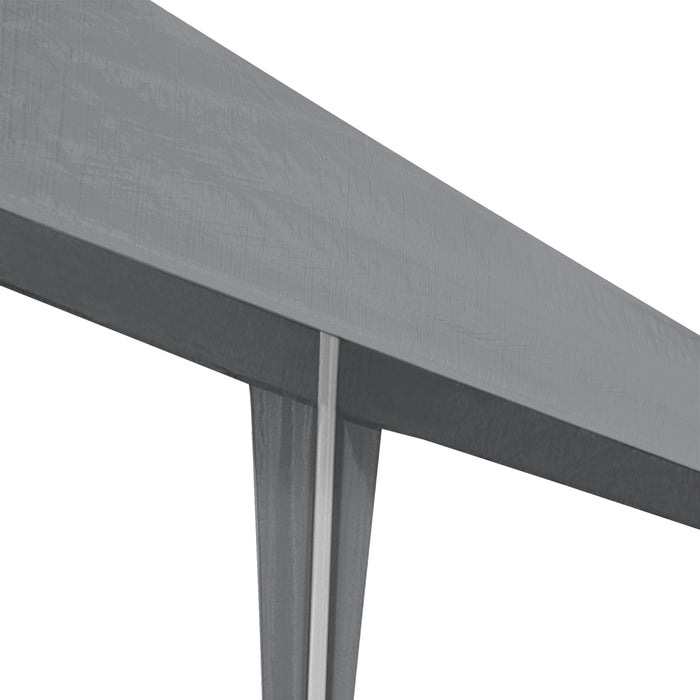 Gazebo per Eventi Wedau con Copertura Impermeabile 300x300x255 cm Grigio Scuro casa.pro