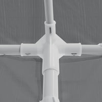 Gazebo per Eventi Wedau con Copertura Impermeabile 300x300x255 cm Grigio Scuro casa.pro