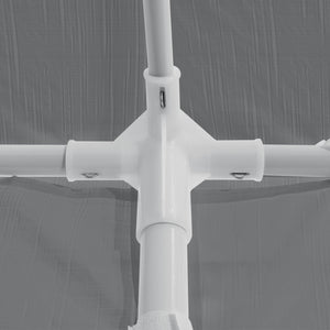 Gazebo per Eventi Wedau con Copertura Impermeabile 300x300x255 cm Grigio Scuro casa.pro