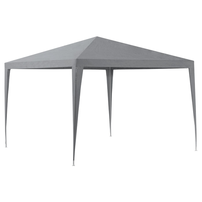Gazebo per Eventi Wedau con Copertura Impermeabile 300x300x255 cm Grigio Scuro casa.pro