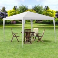 Gazebo per Eventi Wedau con Copertura Impermeabile 300x300x255 cm Bianco casa.pro