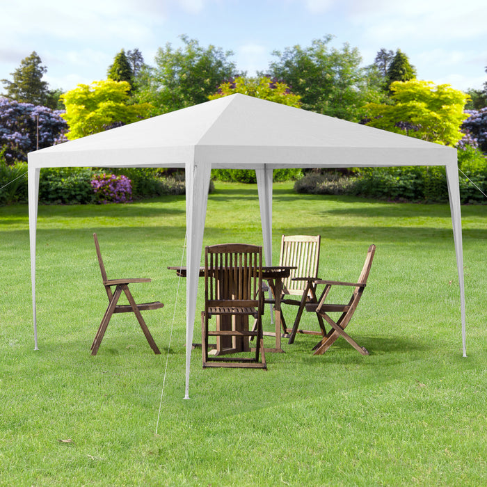 Gazebo per Eventi Wedau con Copertura Impermeabile 300x300x255 cm Bianco casa.pro
