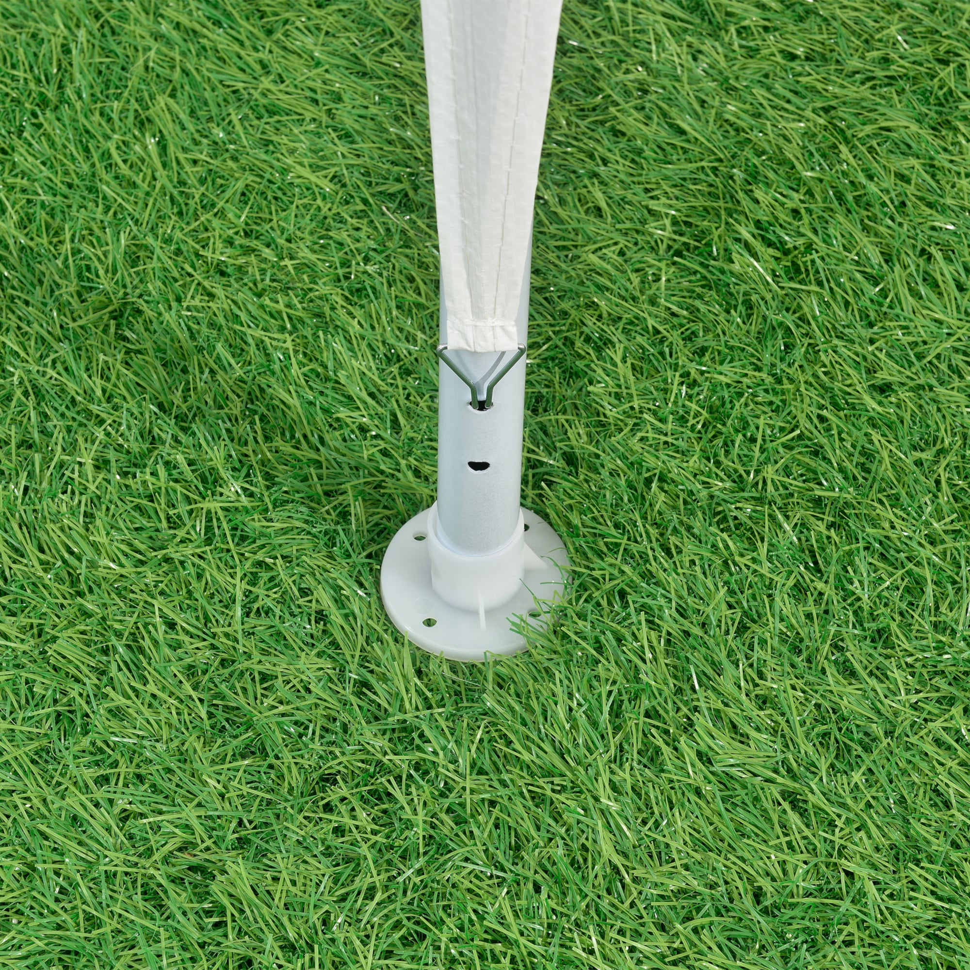 Gazebo per Eventi Wedau con Copertura Impermeabile 300x300x255 cm Bianco casa.pro