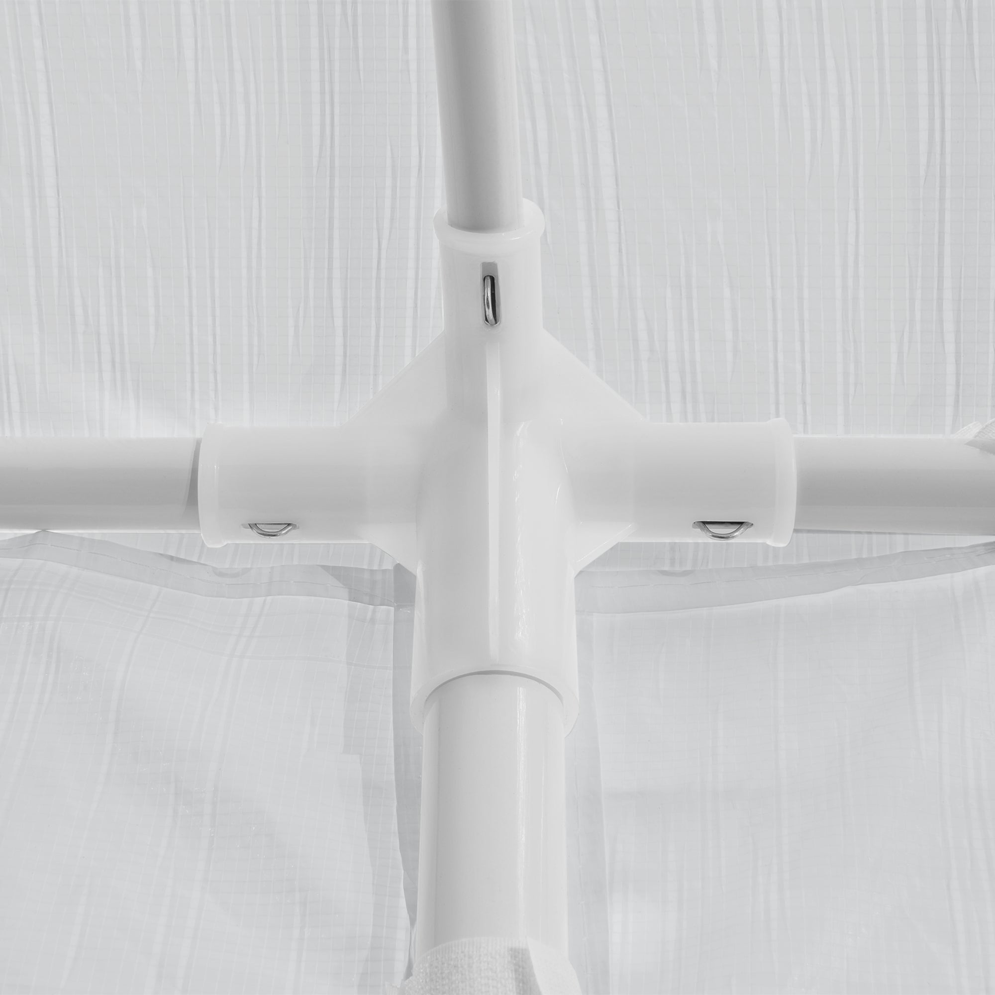 Gazebo per Eventi Wedau con Copertura Impermeabile 300x300x255 cm Bianco casa.pro