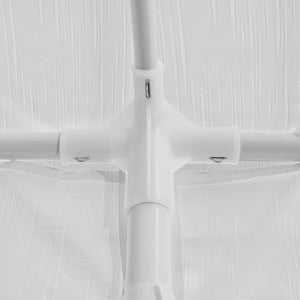 Gazebo per Eventi Wedau con Copertura Impermeabile 300x300x255 cm Bianco casa.pro