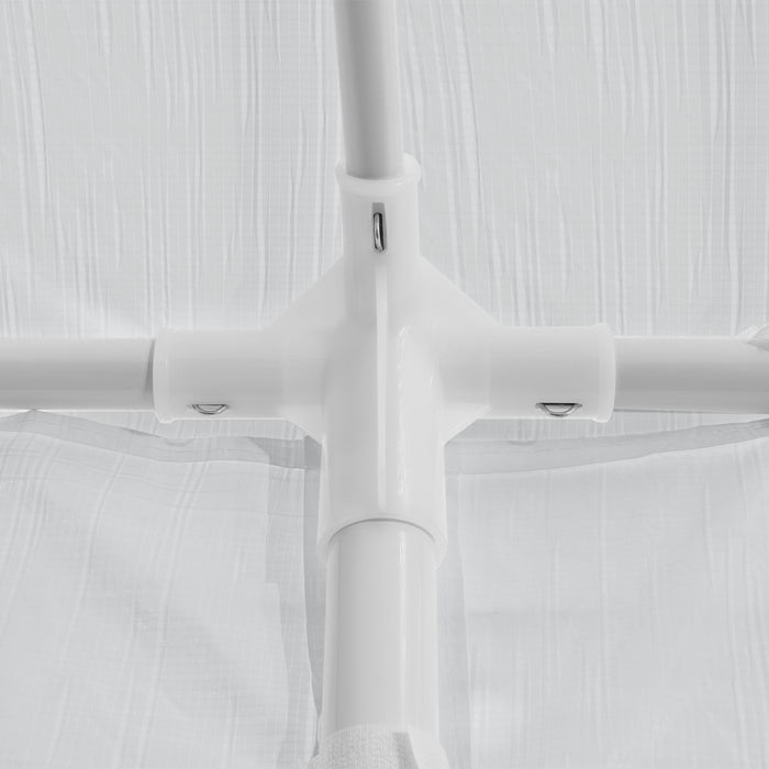 Gazebo per Eventi Wedau con Copertura Impermeabile 300x300x255 cm Bianco casa.pro