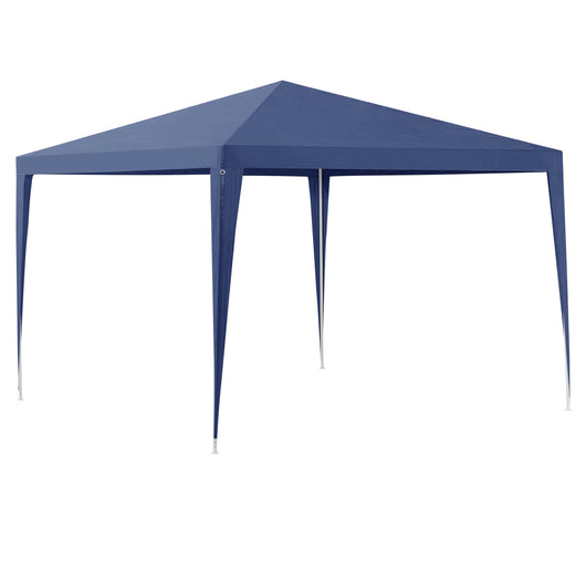 Gazebo per Eventi Wedau con Copertura Impermeabile 300x300x255 cm Blu Scuro casa.pro