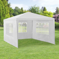 Gazebo per Eventi Wedau con Copertura Impermeabile 400x300x255 cm Bianco casa.pro