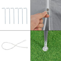 Gazebo per Eventi Wedau con Copertura Impermeabile 600x300x255 cm Grigio Scuro casa.pro