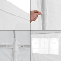 Gazebo per Eventi Wedau con Copertura Impermeabile 600x300x255 cm Bianco casa.pro
