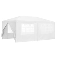 Gazebo per Eventi Wedau con Copertura Impermeabile 600x300x255 cm Bianco casa.pro