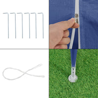 Gazebo per Eventi Wedau con Copertura Impermeabile 600x300x255 cm Blu Scuro casa.pro