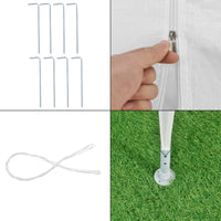 Gazebo per Eventi Wedau con Copertura Impermeabile 900x300x255 cm Bianco casa.pro