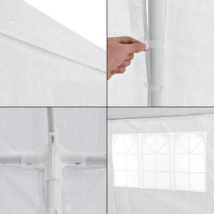 Gazebo per Eventi Wedau con Copertura Impermeabile 900x300x255 cm Bianco casa.pro