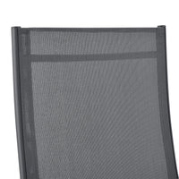 Set Kalamata di 2 Sedie Pieghevoli da Giardino con Braccioli e Schienale Reclinabile - Grigio Scuro [en.casa]