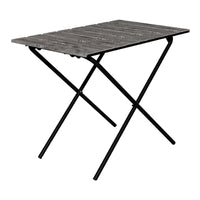 Tavolo Pieghevole Cavallino da Picnic con Piano Grigio Venato [en.casa]