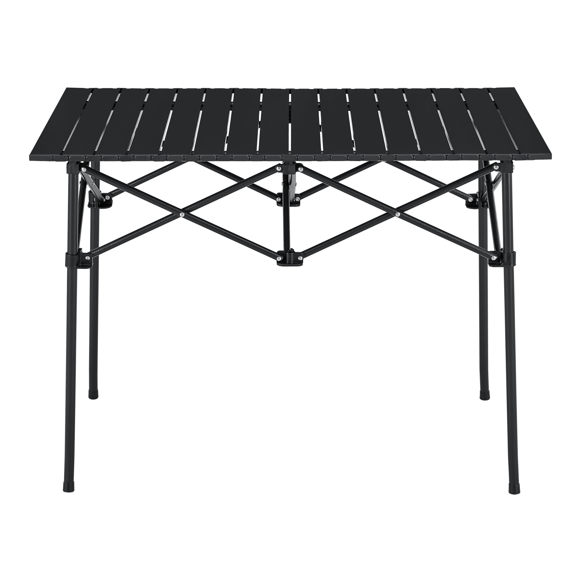 Tavolo Portatile da Campeggio Castilenti con Borsa di Trasporto - Nero [en.casa]