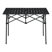 Tavolo Portatile da Campeggio Castilenti con Borsa di Trasporto - Nero [en.casa]