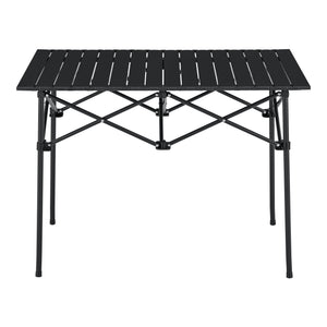 Tavolo Portatile da Campeggio Castilenti con Borsa di Trasporto - Nero [en.casa]