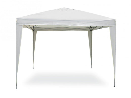 Gazebo smontabile con borsa per il trasporto 3x3 mt acciaio e poliestere bianco 160 gr/m2 Fredi Opip