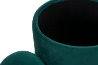 Puff Contenitore Lines Coppia Verde Cm Ø  35X42-30X32