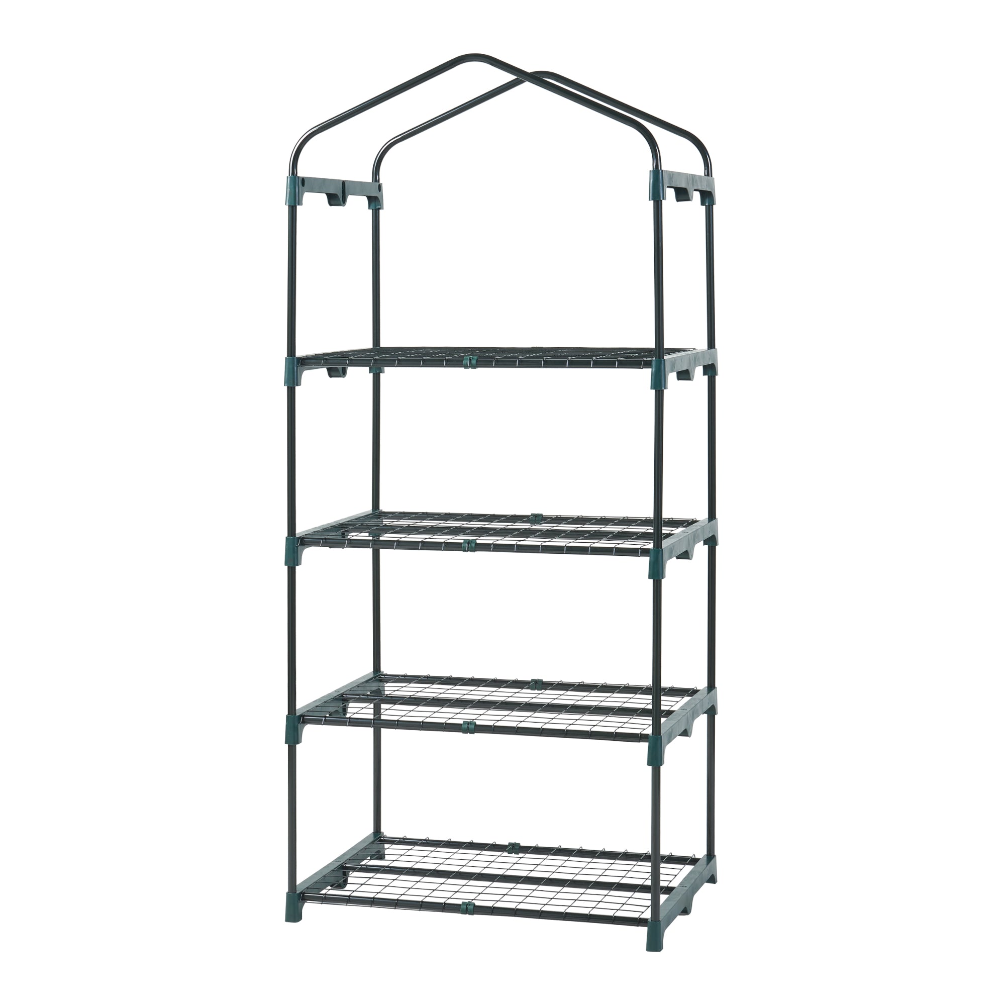 Serra da Giardino Chaam a 4 Piani a Rete 158 x 69 x 49 cm Bianco [en.casa]