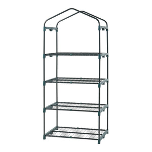 Serra da Giardino Chaam a 4 Piani a Rete 158 x 69 x 49 cm Bianco [en.casa]