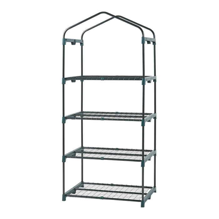 Serra da Giardino Chaam a 4 Piani a Rete 158 x 69 x 49 cm Bianco [en.casa]