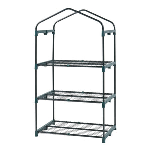 Serra da Giardino Chaam a 3 Piani a Rete 125 x 69 x 49 cm Bianco [en.casa]