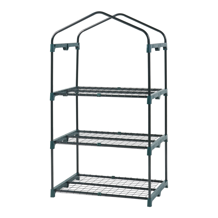 Serra da Giardino Chaam a 3 Piani a Rete 125 x 69 x 49 cm Bianco [en.casa]