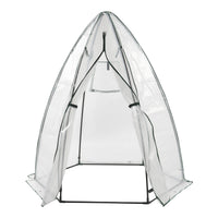 Serra da Giardino Hunze per Coltivazione Piante Copertura Semitrasparente Bianco Alto 183 cm [en.casa]