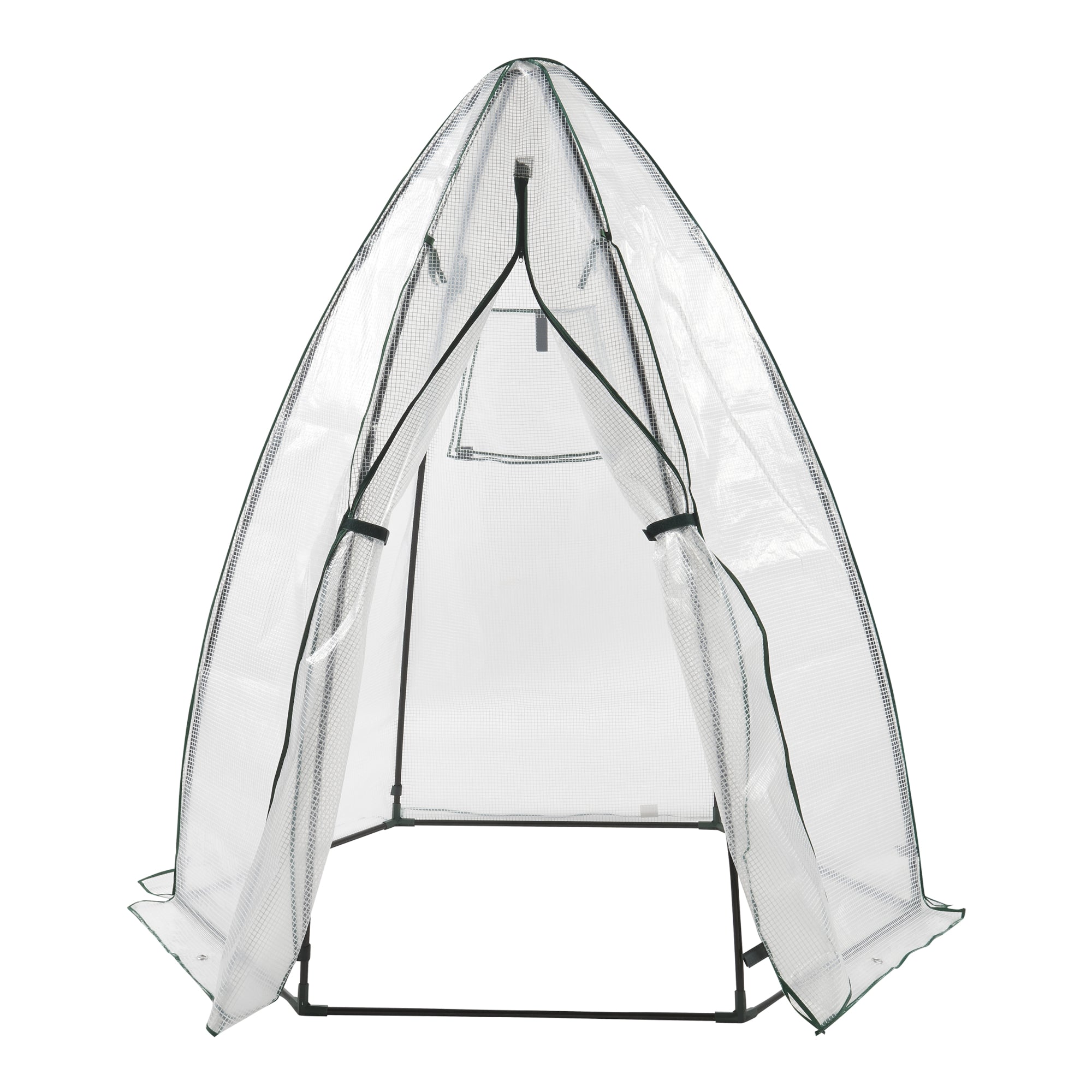 Serra da Giardino Hunze per Coltivazione Piante Copertura Semitrasparente Bianco Alto 183 cm [en.casa]