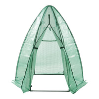 Serra da Giardino Hunze per Coltivazione Piante Copertura Semitrasparente Verde Alto 183 cm [en.casa]