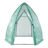 Serra da Giardino Hunze per Coltivazione Piante Copertura Semitrasparente Verde Alto 200 cm [en.casa]