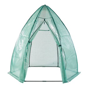 Serra da Giardino Hunze per Coltivazione Piante Copertura Semitrasparente Verde Alto 200 cm [en.casa]