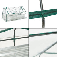 Aiuola Balsorano Rialzata con Copertura Mini Serra 186 x 96 x 98 cm - Trasparente [en.casa]