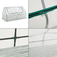 Aiuola Balsorano Rialzata con Copertura Mini Serra 186 x 96 x 98 cm - Bianco [en.casa]